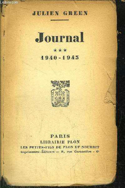JOURNAL - TOME III - 1940-1943
