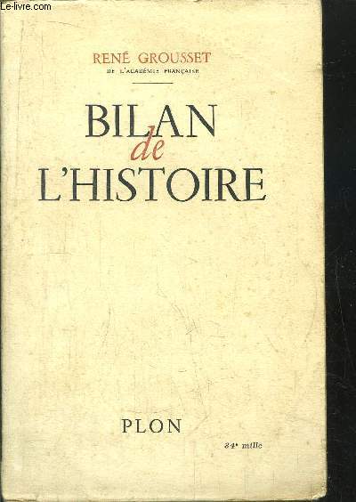 BILAN DE L'HISTOIRE