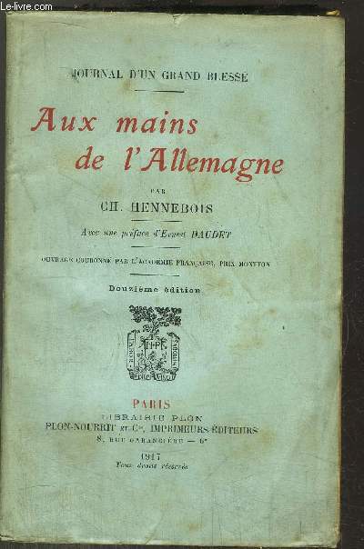 AUX MAINS DE L ALLEMAGNE