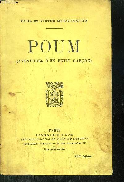 POUM - AVENTURES D'UN PETIT GARCON