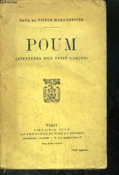 POUM - AVENTURES D'UN PETIT GARCON