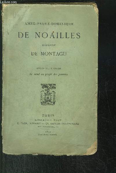 DE NOAILLES MARQUISE DE MONTAGU