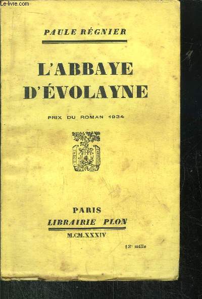 L'ABBAYE D'EVOLAYNE