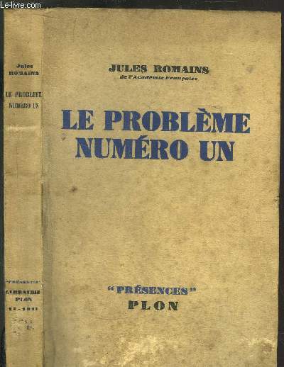 LE PROBLEME NUMERO UN