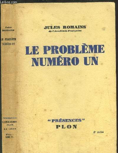 LE PROBLEME NUMERO UN