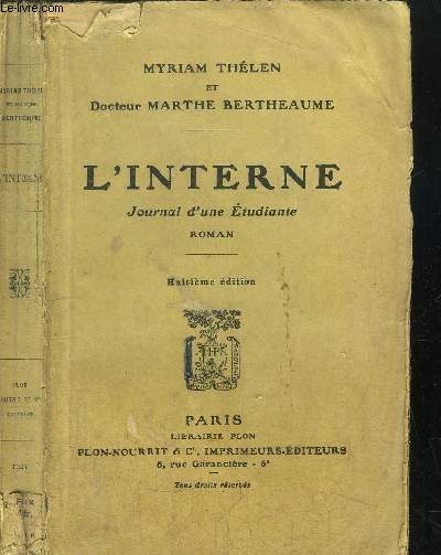 L'INTERNE - JOURNAL D'UNE ETUDIANTE