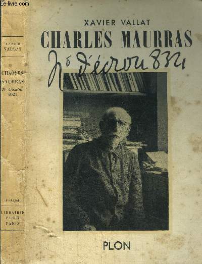 CHARLES MAURRAS - NUMERO D'ECROU 8.321