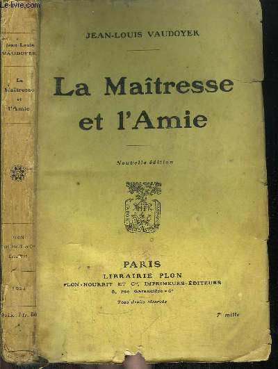 LA MAITRESSE ET L'AMIE