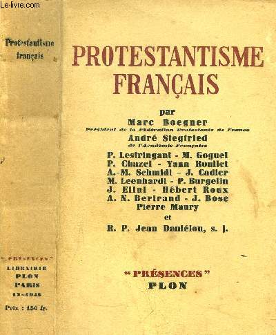 PROTESTANTISME FRANCAIS - COLLECTION 