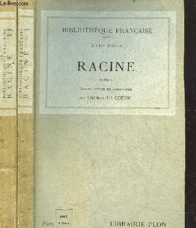 RACINE - 2 VOLUMES - TOMES I+II