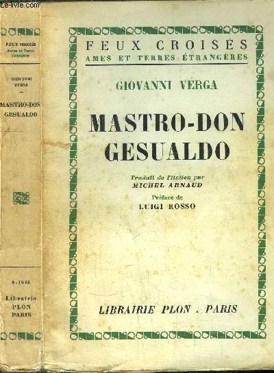 MASTRO-DON GESUALDO- COLLECTION FEUX CROISES