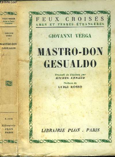 MASTRO-DON GESUALDO- COLLECTION FEUX CROISES