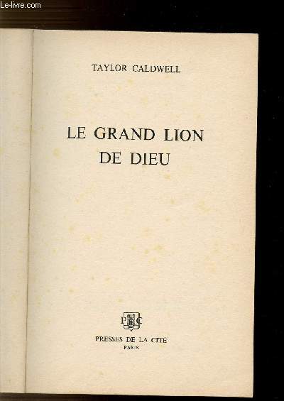 LE GRAND LION DE DIEU