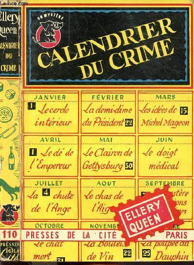 CALENDRIER DU CRIME - COLLECTION 