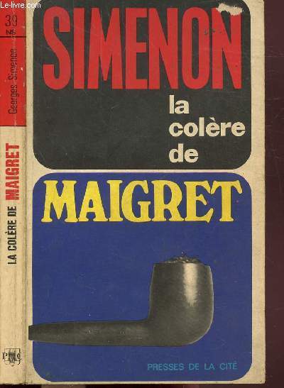 LA COLERE DE MAIGRET - COLLECTION MAIGRET N39