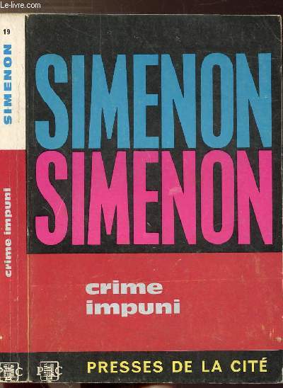 CRIME IMPUNI - COLLECTION MAIGRET N19