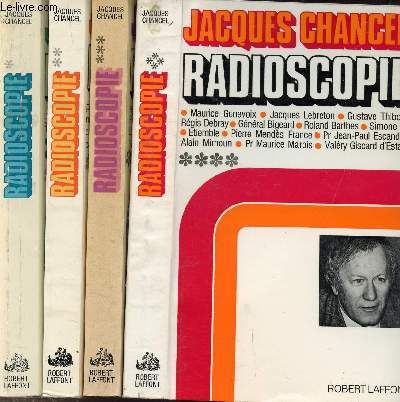 RADIOSCOPIE - 4 VOLUMES - TOMES I+II+III+IV