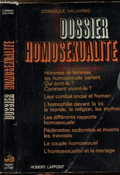 DOSSIER HOMOSEXUALITE
