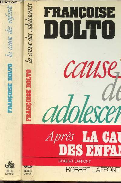 LOT DE 2 LIVRES : LA CAUSE DES ADOLESCENTS - LA CAUSE DES ENFANTS