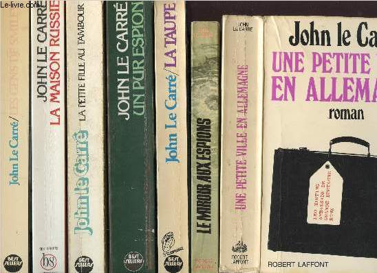 LOT DE 7 LIVRES : LES GENS DE SMILEY - LA MAISON RUSSIE - LA PETITE FILLE AU TAMBOUR - UN PURE ESPION - LA TAUPE - LE MIROIR AUS ESPIONS - UNE PETITE VILLE EN ALLEMAGNE