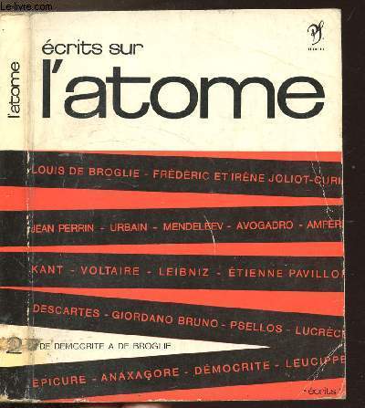 ECRITS SUR L'ATOME - COLLECTION ECRITS N2