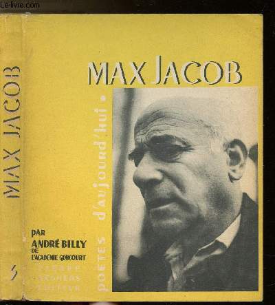 MAX JACOB - COLLECTION POETES D'AUJOURD'HUI N3