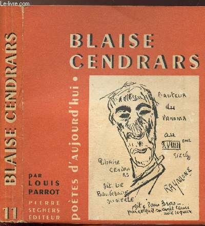 BLAISE CENDRARS - COLLECTION POETES D'AUJOURD'HUI N11