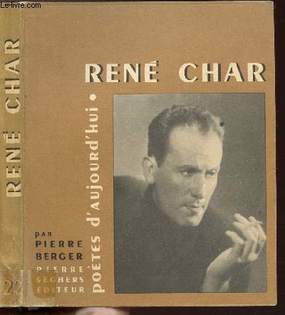 RENE CHAR - COLLECTION POETES D'AUJOURD'HUI N22