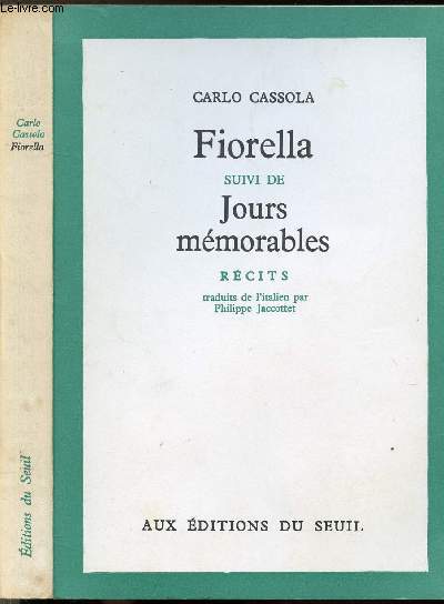 FIORELLA SUIVI DE JOURS MEMORABLES