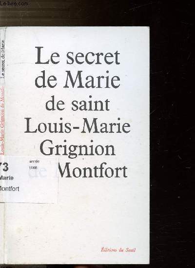 LE SECRET DE MARIE