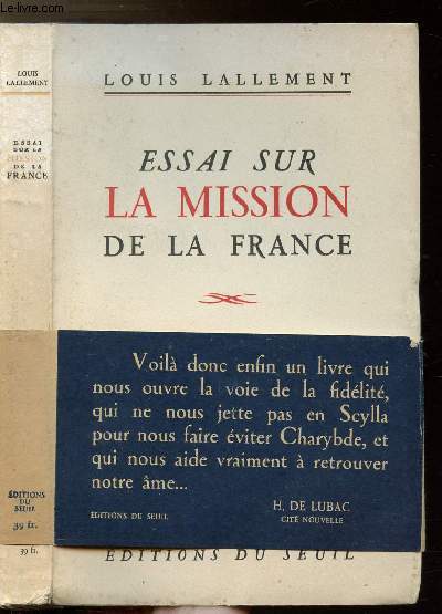 ESSAI SUR LA MISSION DE LA FRANCE