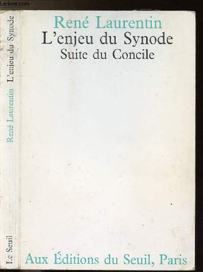 L'ENJEU DU SYNODE - SUITE DU CONCILE