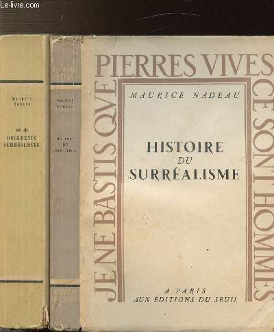 HISTOIRE DU SURREALISME - 2 VOLUMES - TOMES I+II - DOCUMENTS SURREALISTES