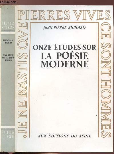ONZE ETUDES SUR LA POESIE MODERNE