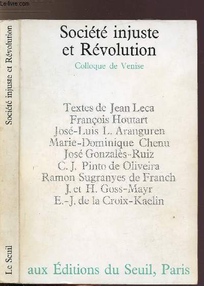 SOCIETE INJUSTE ET REVOLUTION