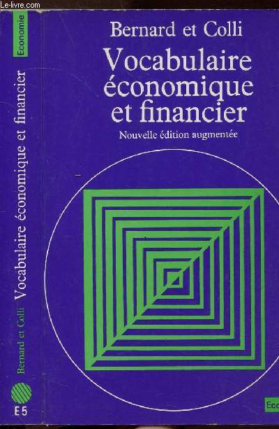 VOCABULAIRE ECONOMIQUE ET FINANCIER - COLLECTION POINTS ECONOMIE NE5