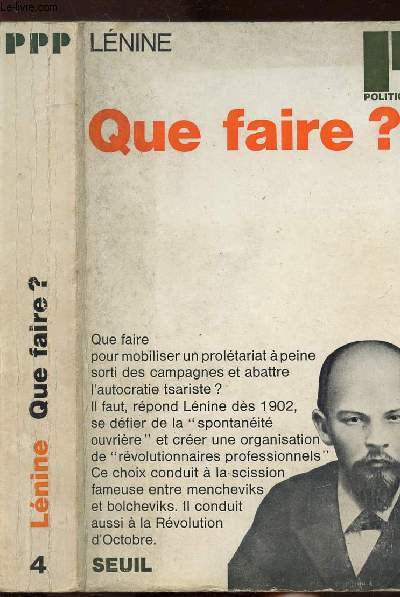 QUE FAIRE ? - COLLECTION POLITIQUE N4