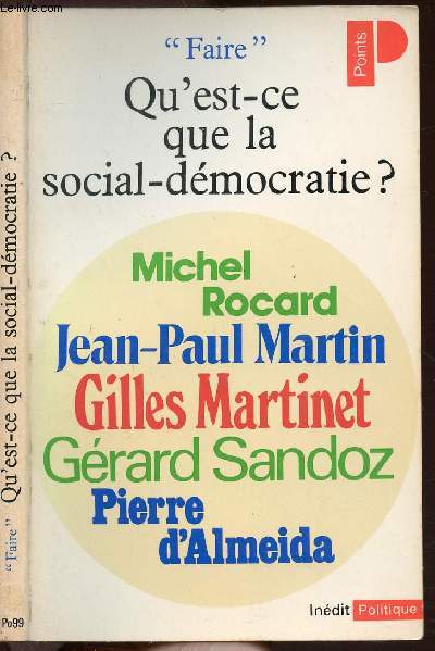 QU'EST-CE QUE LA SOCIAL-DEMOCRATIE ? - COLLECTION POLITIQUE NPO89