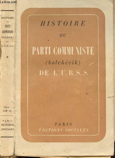 HISTOIRE DU PARTI COMMUNISTE DE L'U.R.S.S.