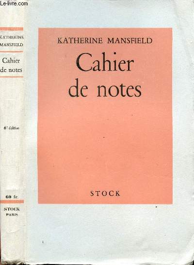 CAHIER DE NOTES