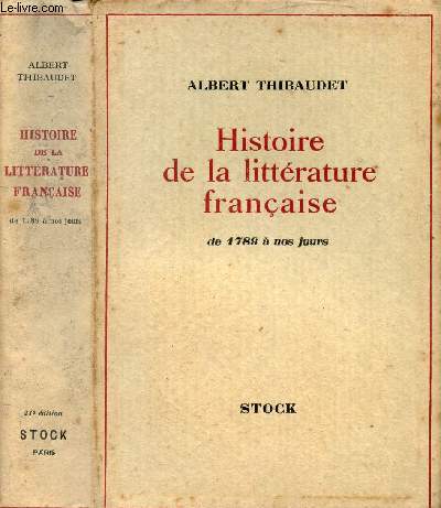 HISTOIRE DE LA LITTERATURE FRANCAISE