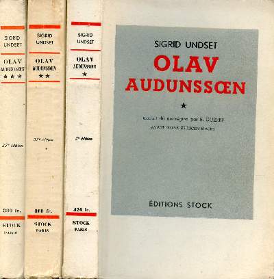 OLAV AUDUNSOEN TOME I, II, III & IV