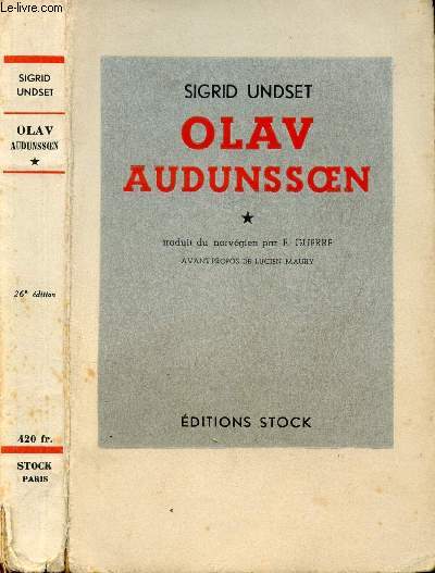 OLAV AUDUNSOEN TOME I