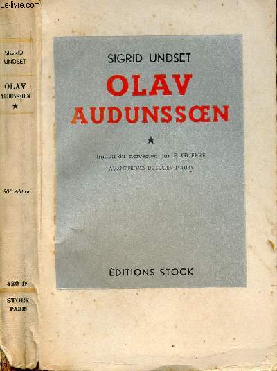 OLAV AUDUNSOEN TOME I