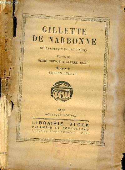 GILLETTE DE NARBONNE