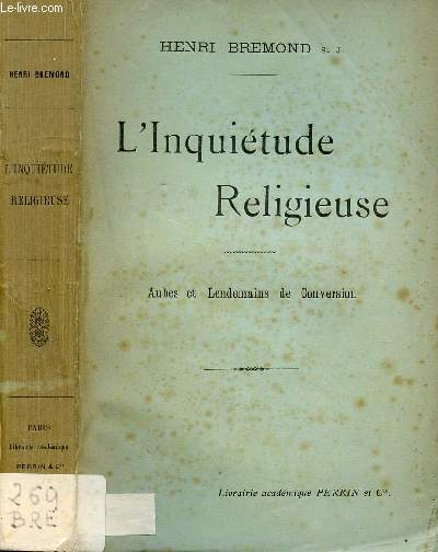 L'INQUIETUDE RELIGIEUSE