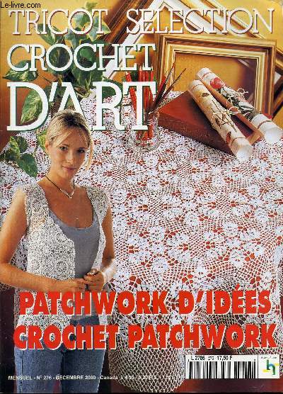 N NOVEMBRE 2000 - TRICOT SELECTION - CROCHET D'ART - PATCHWORK D'IDEES - CROCHET PATCHWORK