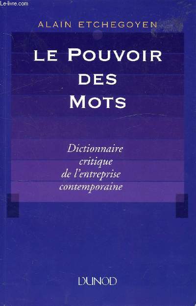 LE POUVOIR DES MOTS