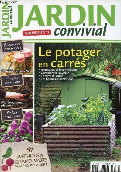 N1 - Avril/Mai 2011 - JARDIN CONVIVIAL - LE POTAGER CARRES