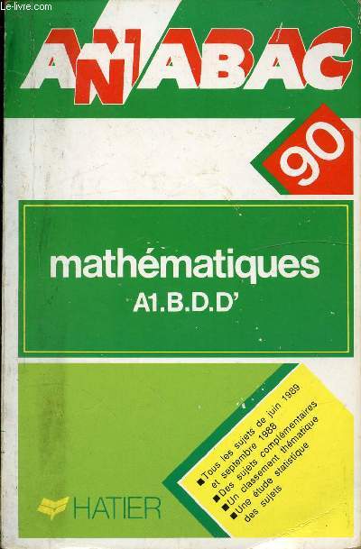 ANABAC 90 - MATHEMATIQUE, A1.B.D.D'